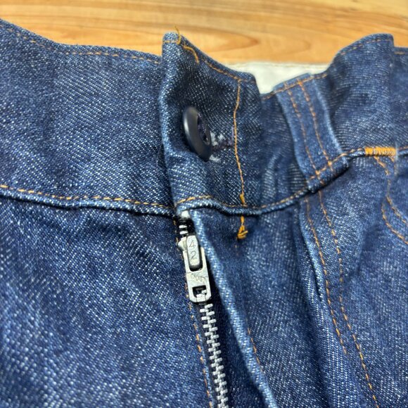 Vintage Orvis Jeans Mens 34x30 Blue Denim Upland Hunting Fishing Talon Zipper - Picture 3 of 10